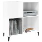vidaXL Mueble discos madera contrachapada blanco brillo 84,5x38x89 cm vidaXL Mueble discos madera contrachapada blanco brillo 84,5x38x89 cm