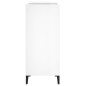 vidaXL Mueble discos madera contrachapada blanco brillo 84,5x38x89 cm vidaXL Mueble discos madera contrachapada blanco brillo 84,5x38x89 cm
