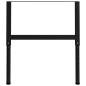 vidaXL Estructura de banco de trabajo 2 uds metal 85x(69-95,5)cm negro