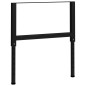 vidaXL Estructura de banco de trabajo 2 uds metal 85x(69-95,5)cm negro