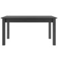 vidaXL Mesa de centro madera maciza de pino gris 80x50x40 cm