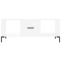 vidaXL Mesa de centro madera contrachapada blanco 102x50x40 cm