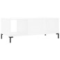 vidaXL Mesa de centro madera contrachapada blanco 102x50x40 cm