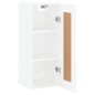 vidaXL Armario de pared madera de ingeniería blanco 34,5x34x90 cm