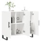 vidaXL Aparador de madera de ingeniería blanco 90x34x80 cm vidaXL Aparador de madera de ingeniería blanco 90x34x80 cm