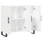 vidaXL Aparador de madera de ingeniería blanco 90x34x80 cm vidaXL Aparador de madera de ingeniería blanco 90x34x80 cm