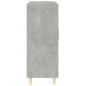 vidaXL Aparador de madera de ingeniería gris hormigón 69,5x34x90 cm