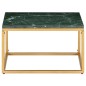 vidaXL Mesa de centro piedra real textura de mármol verde 60x60x35 cm vidaXL Mesa de centro piedra real textura de mármol verde 60x60x35 cm