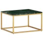 vidaXL Mesa de centro piedra real textura de mármol verde 60x60x35 cm vidaXL Mesa de centro piedra real textura de mármol verde 60x60x35 cm
