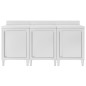 vidaXL Mesa de trabajo comercial mueble acero inoxidable 180x60x96 cm vidaXL Mesa de trabajo comercial mueble acero inoxidable 180x60x96 cm