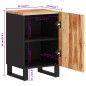 vidaXL Mueble de baño madera maciza de acacia 38x33x58 cm vidaXL Mueble de baño madera maciza de acacia 38x33x58 cm