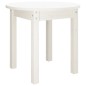 vidaXL Mesa de centro de madera maciza de pino blanco Ø 45x40 cm