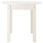 vidaXL Mesa de centro de madera maciza de pino blanco Ø 45x40 cm
