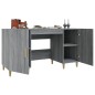 vidaXL Escritorio de madera contrachapada gris Sonoma 140x50x75 cm vidaXL Escritorio de madera contrachapada gris Sonoma 140x50x75 cm