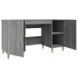 vidaXL Escritorio de madera contrachapada gris Sonoma 140x50x75 cm vidaXL Escritorio de madera contrachapada gris Sonoma 140x50x75 cm