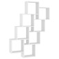vidaXL Estante de cubo pared madera contrachapada blanco 90x15x119 cm vidaXL Estante de cubo pared madera contrachapada blanco 90x15x119 cm