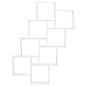 vidaXL Estante de cubo pared madera contrachapada blanco 90x15x119 cm vidaXL Estante de cubo pared madera contrachapada blanco 90x15x119 cm
