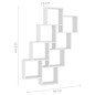 vidaXL Estante de cubo pared madera contrachapada blanco 90x15x119 cm vidaXL Estante de cubo pared madera contrachapada blanco 90x15x119 cm