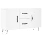 vidaXL Aparador de madera de ingeniería blanco 100x36x60 cm vidaXL Aparador de madera de ingeniería blanco 100x36x60 cm