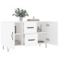 vidaXL Aparador de madera de ingeniería blanco 100x36x60 cm vidaXL Aparador de madera de ingeniería blanco 100x36x60 cm