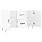 vidaXL Aparador de madera de ingeniería blanco 100x36x60 cm vidaXL Aparador de madera de ingeniería blanco 100x36x60 cm