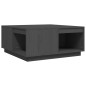 vidaXL Mesa de centro de madera maciza de pino gris 80x81x36,5 cm vidaXL Mesa de centro de madera maciza de pino gris 80x81x36,5 cm