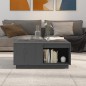 vidaXL Mesa de centro de madera maciza de pino gris 80x81x36,5 cm vidaXL Mesa de centro de madera maciza de pino gris 80x81x36,5 cm