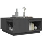 vidaXL Mesa de centro de madera maciza de pino gris 80x81x36,5 cm vidaXL Mesa de centro de madera maciza de pino gris 80x81x36,5 cm