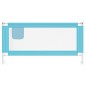 vidaXL Barandilla de seguridad cama de niño azul tela 180x25 cm vidaXL Barandilla de seguridad cama de niño azul tela 180x25 cm