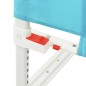 vidaXL Barandilla de seguridad cama de niño azul tela 180x25 cm vidaXL Barandilla de seguridad cama de niño azul tela 180x25 cm