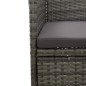 vidaXL Muebles de jardín 3 piezas ratán sintético gris y acacia vidaXL Muebles de jardín 3 piezas ratán sintético gris y acacia