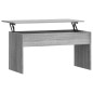 vidaXL Mesa de centro madera contrachapada gris Sonoma 102x50,5x52,5cm vidaXL Mesa de centro madera contrachapada gris Sonoma 102x50,5x52,5cm