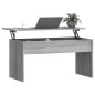 vidaXL Mesa de centro madera contrachapada gris Sonoma 102x50,5x52,5cm vidaXL Mesa de centro madera contrachapada gris Sonoma 102x50,5x52,5cm