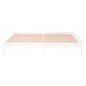 vidaXL Estructura de cama con LED madera maciza blanca 200x200 cm vidaXL Estructura de cama con LED madera maciza blanca 200x200 cm