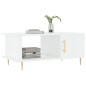 vidaXL Mesa de centro madera contrachapada blanco brillo 90x50x40 cm vidaXL Mesa de centro madera contrachapada blanco brillo 90x50x40 cm