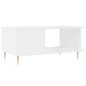 vidaXL Mesa de centro madera contrachapada blanco brillo 90x50x40 cm vidaXL Mesa de centro madera contrachapada blanco brillo 90x50x40 cm