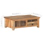 vidaXL Mesa de centro de madera maciza reciclada 90x50x31 cm vidaXL Mesa de centro de madera maciza reciclada 90x50x31 cm