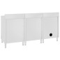 vidaXL Fregadero de cocina profesional acero inoxidable 180x60x96 cm vidaXL Fregadero de cocina profesional acero inoxidable 180x60x96 cm