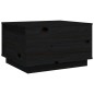vidaXL Mesa de centro de madera maciza de pino negro 60x50x35 cm vidaXL Mesa de centro de madera maciza de pino negro 60x50x35 cm