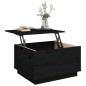 vidaXL Mesa de centro de madera maciza de pino negro 60x50x35 cm vidaXL Mesa de centro de madera maciza de pino negro 60x50x35 cm