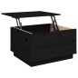 vidaXL Mesa de centro de madera maciza de pino negro 60x50x35 cm vidaXL Mesa de centro de madera maciza de pino negro 60x50x35 cm