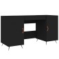 vidaXL Escritorio madera de ingeniería negro 140x50x75 cm vidaXL Escritorio madera de ingeniería negro 140x50x75 cm