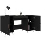 vidaXL Escritorio madera de ingeniería negro 140x50x75 cm vidaXL Escritorio madera de ingeniería negro 140x50x75 cm