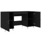 vidaXL Escritorio madera de ingeniería negro 140x50x75 cm vidaXL Escritorio madera de ingeniería negro 140x50x75 cm