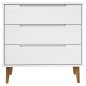 vidaXL Mesita de noche MOLDE madera maciza de pino blanca 80x40x80 cm vidaXL Mesita de noche MOLDE madera maciza de pino blanca 80x40x80 cm