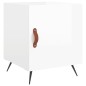 vidaXL Mesita de noche madera de ingeniería blanco brillo 40x40x50 cm vidaXL Mesita de noche madera de ingeniería blanco brillo 40x40x50 cm