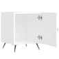 vidaXL Mesita de noche madera de ingeniería blanco brillo 40x40x50 cm vidaXL Mesita de noche madera de ingeniería blanco brillo 40x40x50 cm