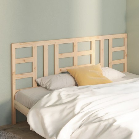 vidaXL Cabecero de cama madera maciza de pino 206x4x100 cm