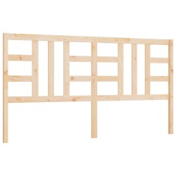 vidaXL Cabecero de cama madera maciza de pino 206x4x100 cm
