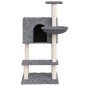 vidaXL Rascador para gatos con postes de sisal gris oscuro 108,5 cm vidaXL Rascador para gatos con postes de sisal gris oscuro 108,5 cm